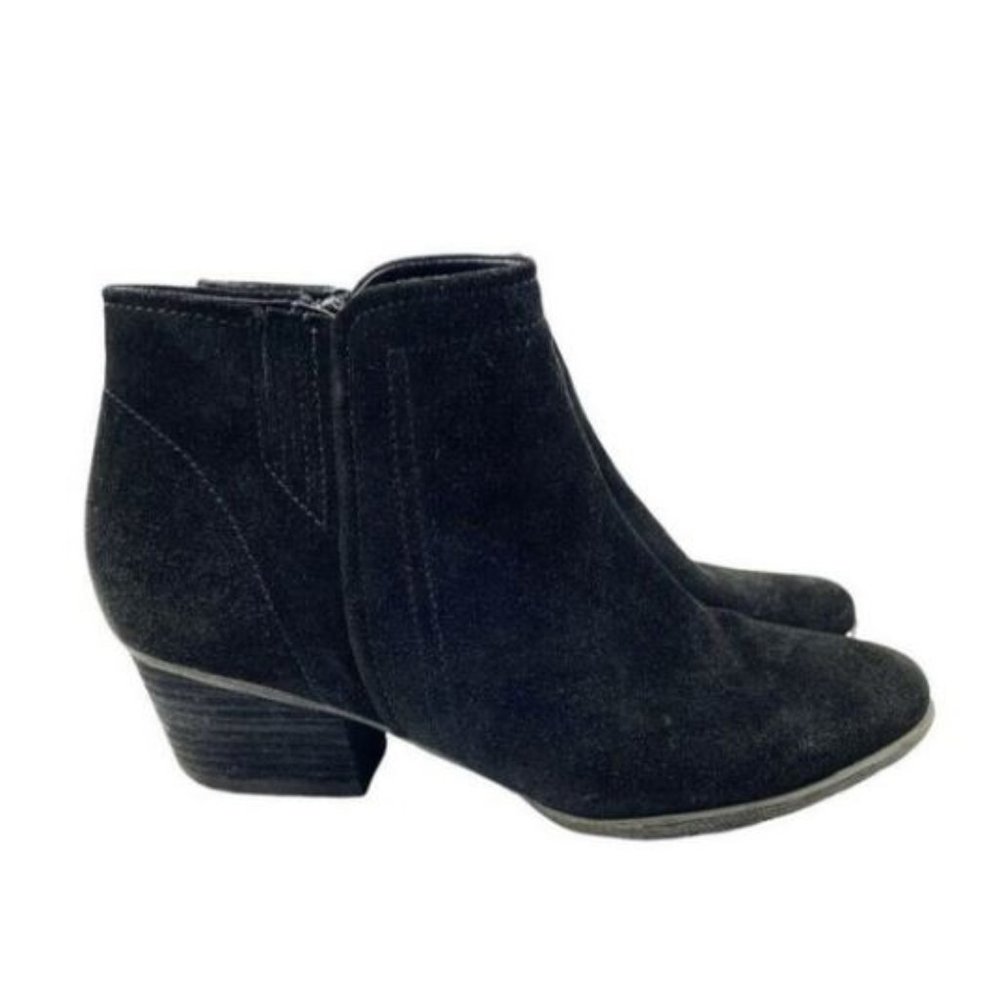 Blondo Valli Black Nubuck Waterproof Ankle Booties Size 10
